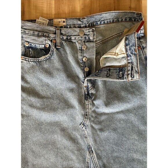 Levi's Women's Denim Maxi Skirt With Slit Size 28 (30) See Photos NWT - Picture 2 of 14